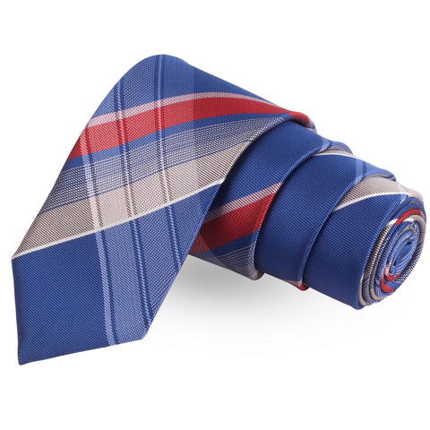 The Perfect  Blue Colored Microfiber Necktie For Men | Genuine Branded Product  from Peluche.in