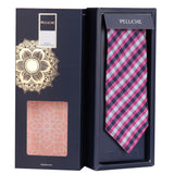 Peluche The Robust Check Microfiber Necktie For Men