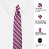 Peluche The Robust Check Microfiber Necktie For Men