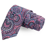 The Floret Grace Pink Colored Microfiber Necktie For Men | Genuine Branded Product  from Peluche.in