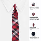 Peluche The Little Checks Microfiber Necktie For Men