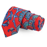 The Foxy Flair Red Colored Microfiber Necktie For Men | Genuine Branded Product  from Peluche.in