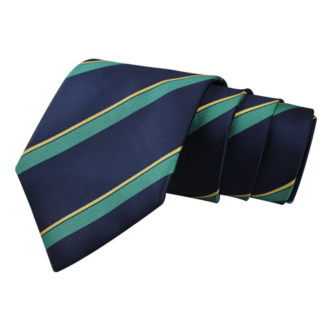 Peluche Gracious Striped Navy Blue Neck Tie For Men