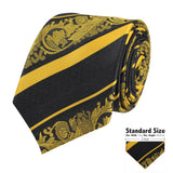 Peluche Priceless Divine Striped Golden Neck Tie For Men
