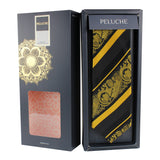 Peluche Priceless Divine Striped Golden Neck Tie For Men