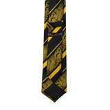 Peluche Priceless Divine Striped Golden Neck Tie For Men