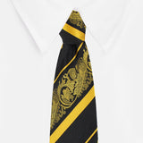 Peluche Priceless Divine Striped Golden Neck Tie For Men