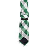 Peluche Sassy Checkered Green Neck Tie For Men