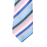 Peluche Runway Multi Striped Blue Neck Tie For Men
