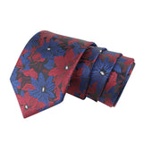 Peluche Mesmerizing Floral Blue Neck Tie For Men