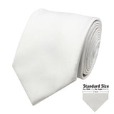 Peluche Refined Coral White Neck Tie For Men