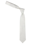 Peluche Refined Coral White Neck Tie For Men