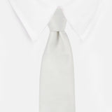 Peluche Refined Coral White Neck Tie For Men
