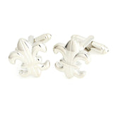 Peluche Silver Orchid Cufflinks for Men
