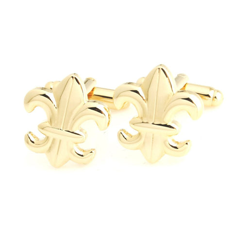 Golden Orchid Golden Cufflinks for Men | Genuine Branded Product from Peluche.in