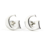 Peluche Silver Coloured Alphabet Cufflink (Letter G)