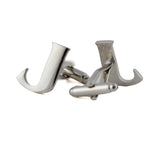 Peluche Silver Coloured Alphabet Cufflink (Letter J)