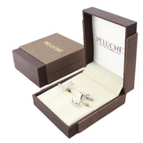 Peluche Silver Coloured Alphabet Cufflink (Letter J)