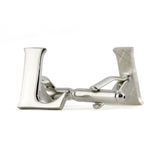 Peluche Silver Coloured Alphabet Cufflink (Letter L)