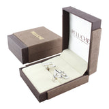 Peluche Silver Coloured Alphabet Cufflink (Letter P)