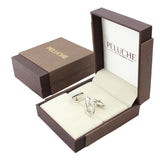 Peluche Silver Coloured Alphabet Cufflink (Letter U)