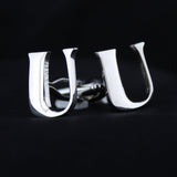 Peluche Silver Coloured Alphabet Cufflink (Letter U)