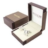 Peluche Silver Coloured Alphabet Cufflink (Letter W)