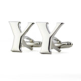 Peluche Silver Coloured Alphabet Cufflink (Letter Y)