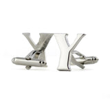 Peluche Silver Coloured Alphabet Cufflink (Letter Y)