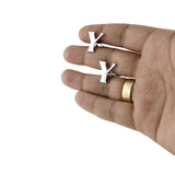 Peluche Silver Coloured Alphabet Cufflink (Letter Y)