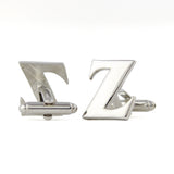 Peluche Silver Coloured Alphabet Cufflink (Letter Z)