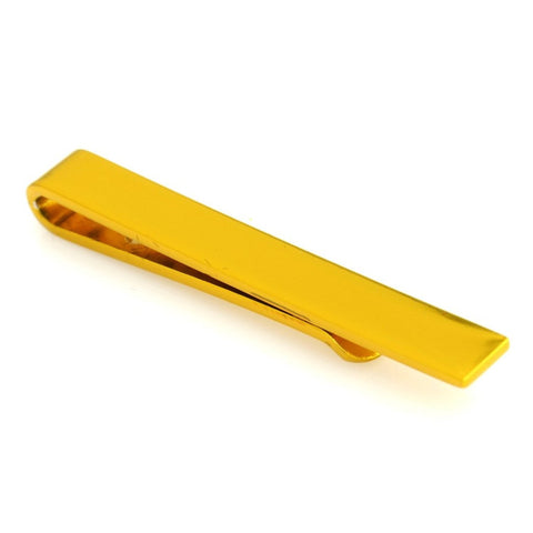 Peluche Slim Tie Bar - Golden Tie Pin Brass