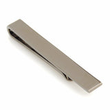 Peluche Slim Tie Bar - Charcoal Grey Tie Pin Brass
