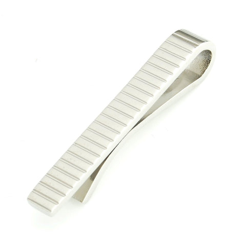 Peluche Horizontal Silver Super Sleek - Tie Pin Brass