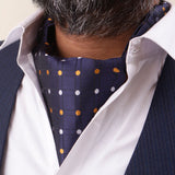 Peluche Luxe Lariat Blue Cravat for Men