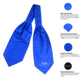 Peluche Formal Finesse Blue Cravat for Men