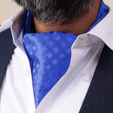 Peluche Formal Finesse Blue Cravat for Men