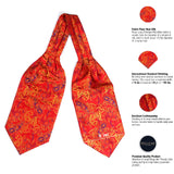 Peluche Royal Wrap Prestige Orange Cravat for Men