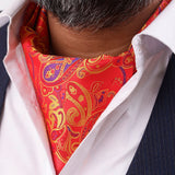 Peluche Royal Wrap Prestige Orange Cravat for Men