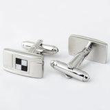 Checks - MOP and Oynx - Cufflinks and Tie Pin Set - Peluche.in