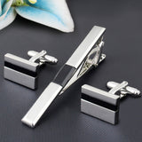 Peluche Debonair - Cufflinks and Tie Pin Set Brass, Culture Stone, Black Onyx Stone