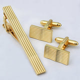 Curves to Kill - Silver Cufflinks and Tie Pin Set - Peluche.in