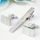 Peluche Striking Crystal - Cufflinks and Tie Pin Set Brass, Crystal, American Crystal