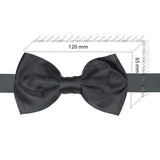 Kavove Solid Essentials Black Bow Tie