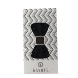 Kavove Solid Essentials Black Bow Tie