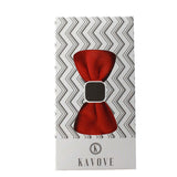Kavove Solid Essentials Red Bow Tie