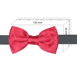 Kavove Solid Essentials Maroon Bow Tie