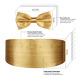 A Golden Rendezvous - Cummerbund and Bow Tie Set - Peluche.in