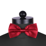 Peluche Maroon Affair - Cummerbund and Bow Tie Set Satin