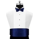 Peluche Cerulean Aviary Blue Cummerbund & Bow Tie Set